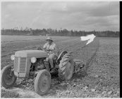 Farmer on tractor